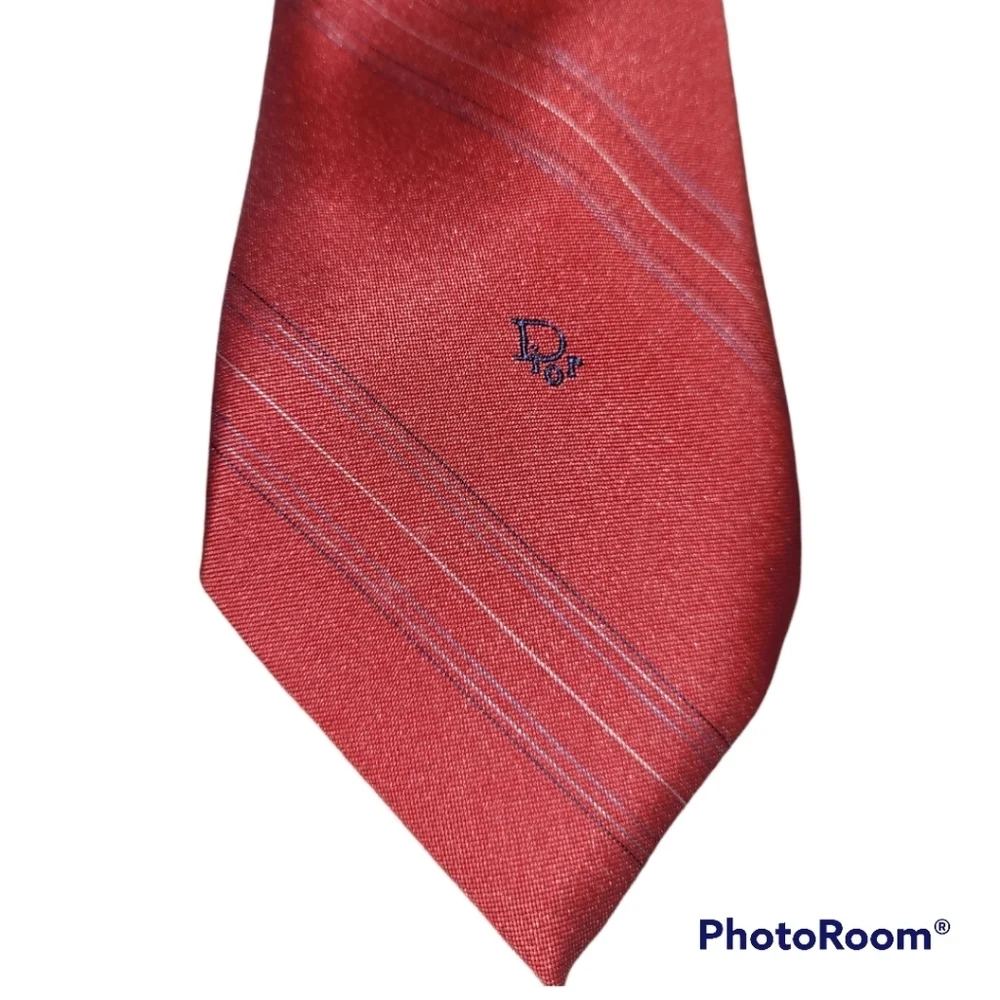 Dior Neckware Tie Red Mens